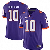 Clemson Tigers 10 Ben Boulware Purple Nike College Football Jersey Dzhi,baseball caps,new era cap wholesale,wholesale hats